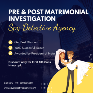 Pre and Post Matrimonial Investigation Services in